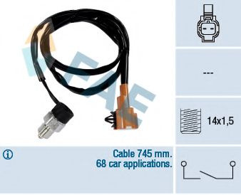Comutator, lampa marsarier SUBARU FORESTER (SF) (1997 - 2002) FAE 40880 piesa NOUA