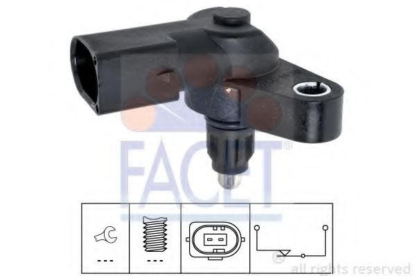 Comutator, lampa marsarier VW CRAFTER 30-35 bus (2E) (2006 - 2016) FACET 7.6339 piesa NOUA