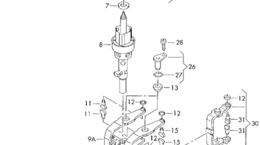 Comutator lampa masalierAudi A3 8P Sportback 2005 2.0 tdi BKD OEM 02K945415K