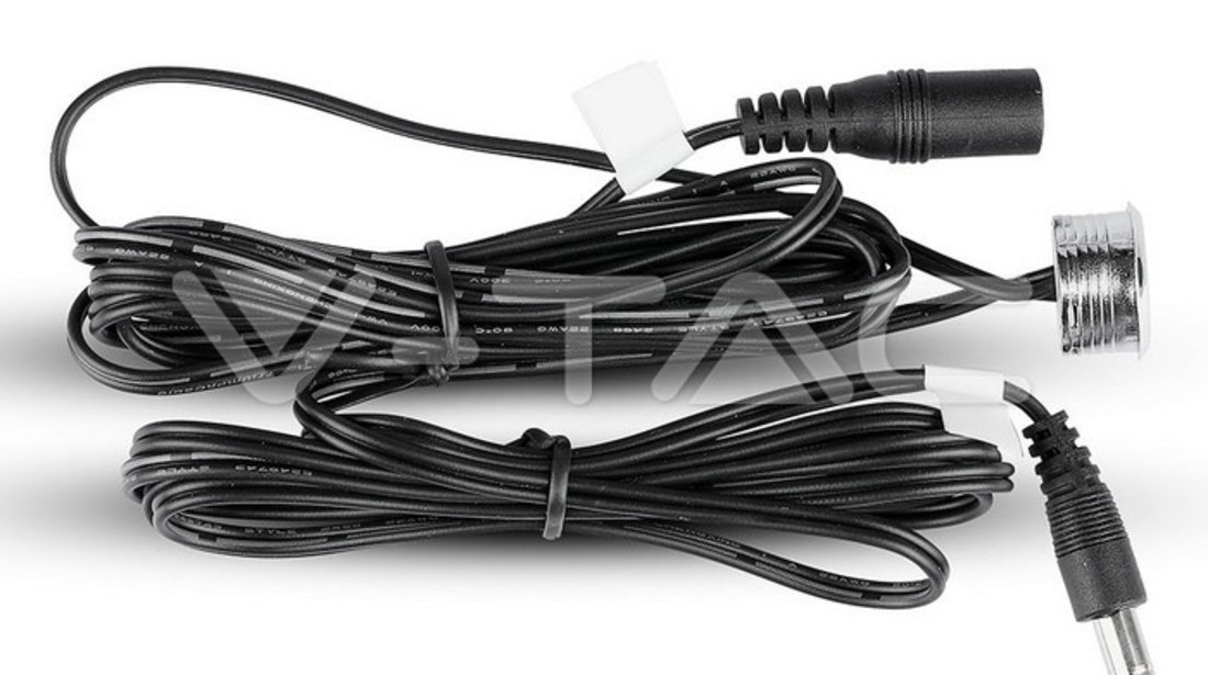 Comutator Led Touch Si Dimer Argintiu + Cablu Negru Cod 3341 060721-15