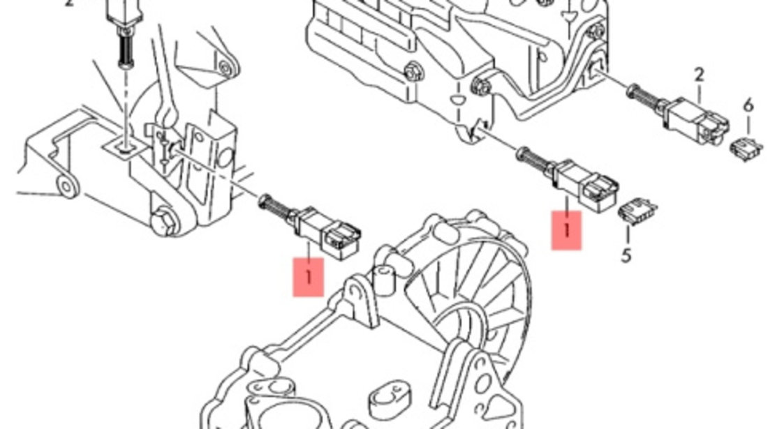 Comutator lumina frana Seat Leon (1M1) Hatchback 2001 1.6 16v AUS SEAT LEON (1M1) [ 1999 - 2006 ] OEM 1J0945511A