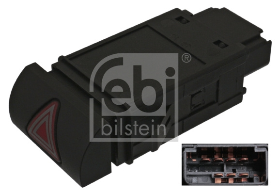 Comutator ,lumini de avarie (100405 FEBI BILSTEIN) SEAT,VW