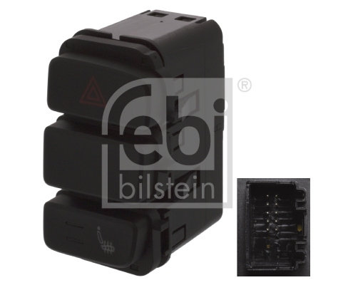 Comutator ,lumini de avarie (44395 FEBI BILSTEIN) SEAT,VW