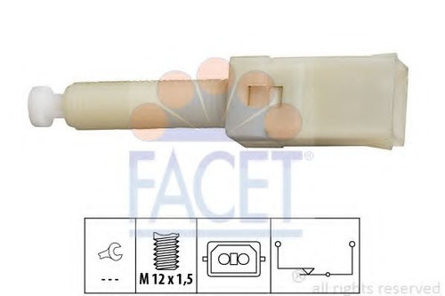 Comutator lumini frana AUDI A6 (4A, C4) (1994 - 1997) FACET 7.1087 piesa NOUA
