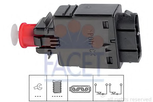 Comutator lumini frana BMW Seria 3 (E36) (1990 - 1998) FACET 7.1081 piesa NOUA