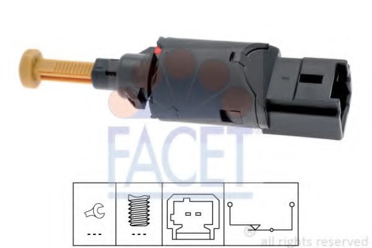 Comutator lumini frana CITROEN XSARA Cupe (N0) (1998 - 2005) FACET 7.1194 piesa NOUA
