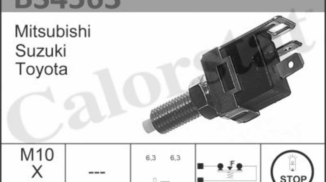 Comutator lumini frana dreapta (BS4563 CALORSTAT by Vernet) DAIHATSU,FORD,HYUNDAI,KIA,MAZDA,MITSUBISHI,SUZUKI,TOYOTA,VW