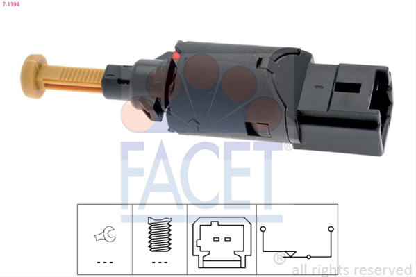 Comutator Lumini Frana Facet Citroën 7.1194