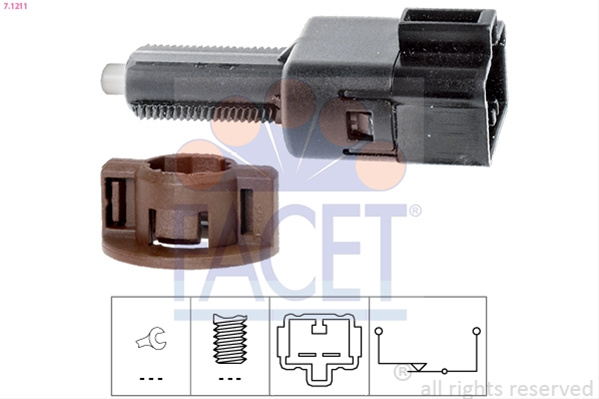 Comutator Lumini Frana Facet Citroën 7.1211