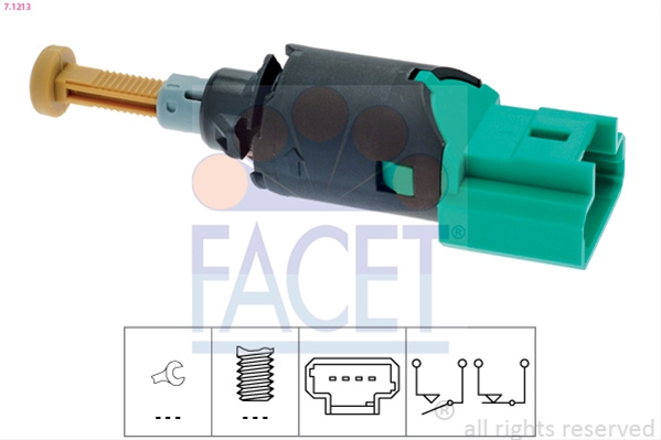 Comutator Lumini Frana Facet Citroën 7.1213