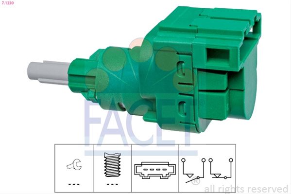 Comutator Lumini Frana Facet Ford 7.1230