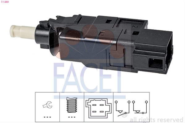 Comutator Lumini Frana Facet Mercedes-Benz 7.1260