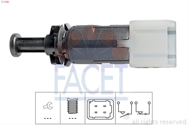 Comutator Lumini Frana Facet Nissan 7.1149