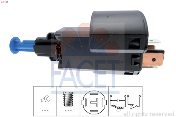 Comutator Lumini Frana Facet Opel 7.1181