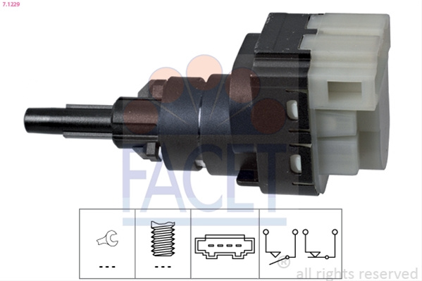 Comutator Lumini Frana Facet Vw 7.1229