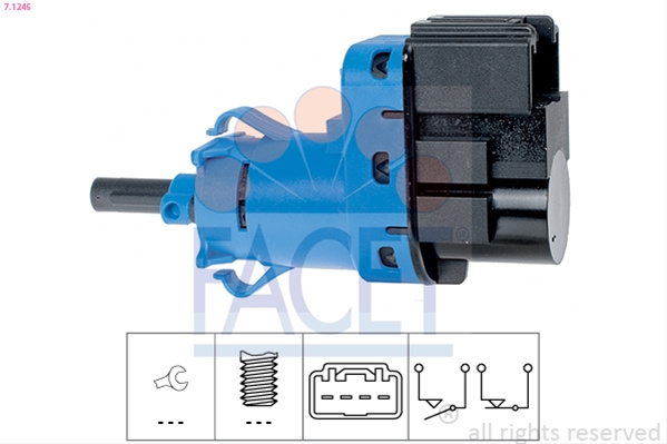 Comutator Lumini Frana Facet Vw 7.1245