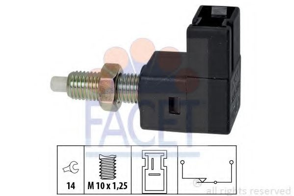Comutator lumini frana HYUNDAI TUCSON (JM) (2004 - 2010) FACET 7.1300 piesa NOUA