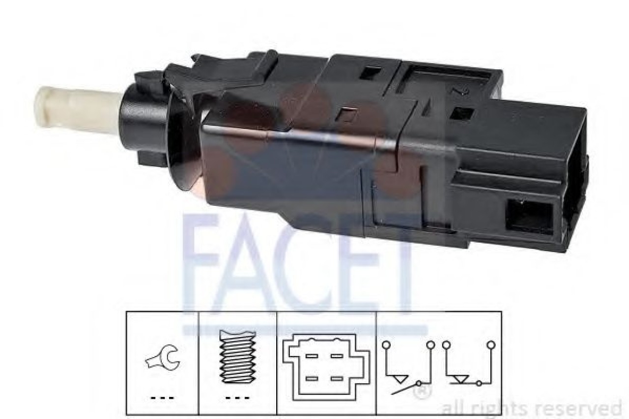 Comutator lumini frana MERCEDES SPRINTER 2-t bus (901, 902) (1995 - 2006) FACET 7.1260 piesa NOUA