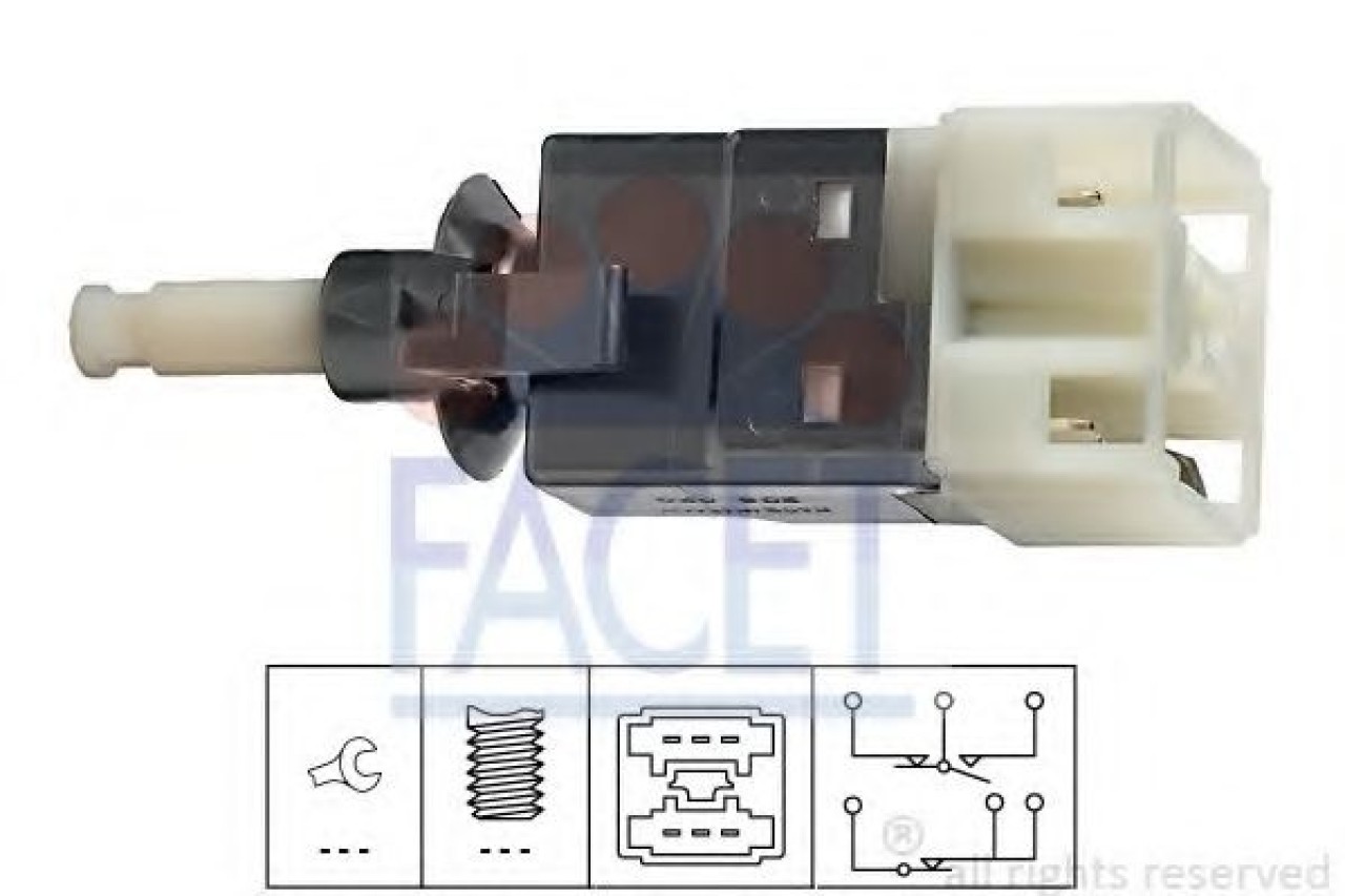 Comutator lumini frana MERCEDES SPRINTER 3-t bus (903) (1995 - 2006) FACET 7.1206 piesa NOUA