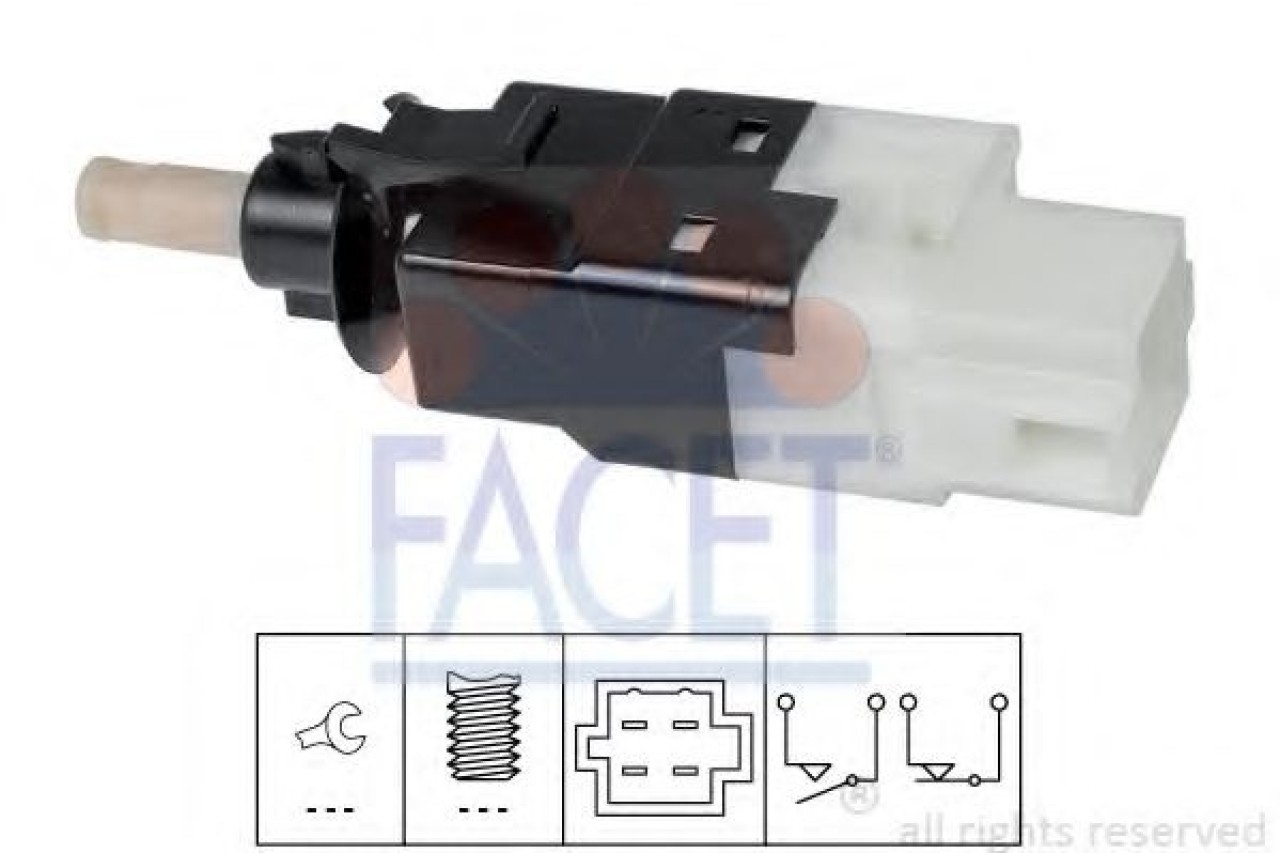 Comutator lumini frana MERCEDES VITO bus (W639) (2003 - 2016) FACET 7.1252 piesa NOUA