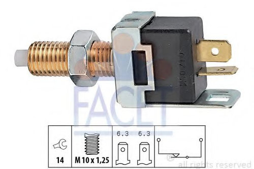 Comutator lumini frana MITSUBISHI PAJERO II (V3_W, V2_W, V4_W) (1990 - 1999) FACET 7.1017 piesa NOUA