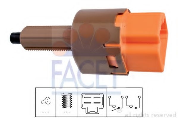 Comutator lumini frana NISSAN NOTE (E12) (2013 - 2016) FACET 7.1282 piesa NOUA