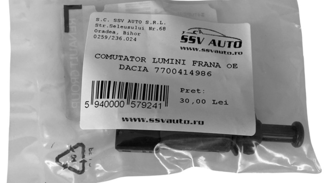 Comutator Lumini Frana Oe Renault Tondar 90 2004→ 7700414986