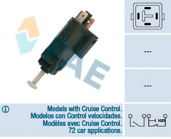 Comutator lumini frana OPEL CORSA C (F08, F68) (2000 - 2009) FAE 24517 piesa NOUA