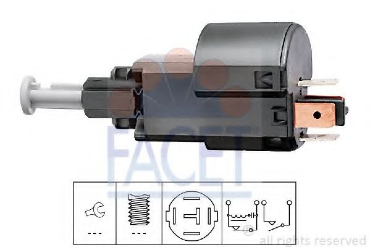 Comutator lumini frana OPEL ZAFIRA A (F75) (1999 - 2005) FACET 7.1156 piesa NOUA