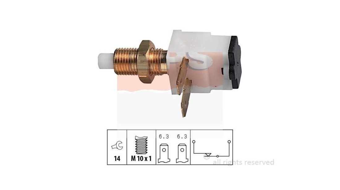 Comutator lumini frana Peugeot 309 (10C, 10A) 1985-1989 #2 1810007