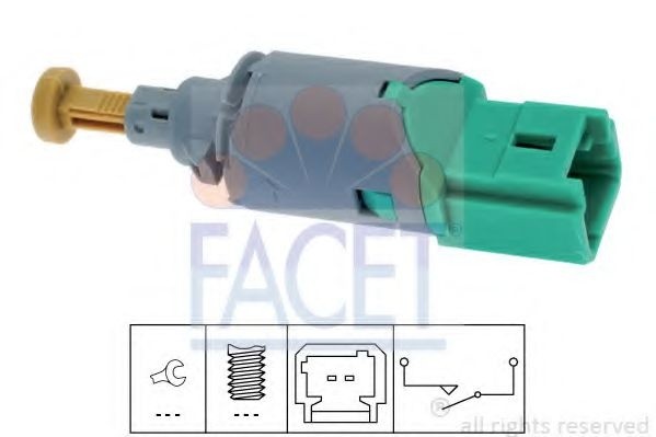 Comutator lumini frana RENAULT MEGANE III Cupe (DZ0/1) (2008 - 2016) FACET 7.1223 piesa NOUA