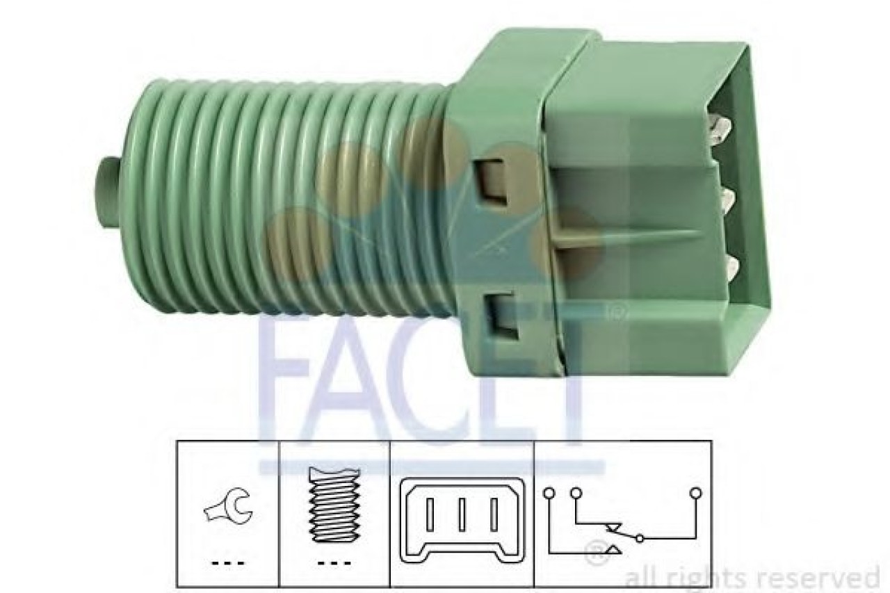 Comutator lumini frana RENAULT SCENIC I (JA0/1) (1999 - 2003) FACET 7.1131 piesa NOUA