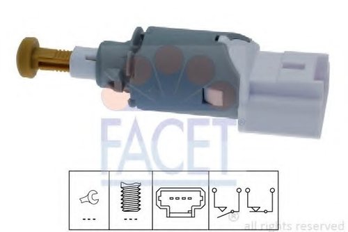 Comutator lumini frana RENAULT TWINGO II (CN0) (2007 - 2014) FACET 7.1225 piesa NOUA