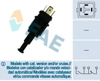 Comutator lumini frana SAAB 9-5 (YS3E) (1997 - 2009) FAE 24510 piesa NOUA