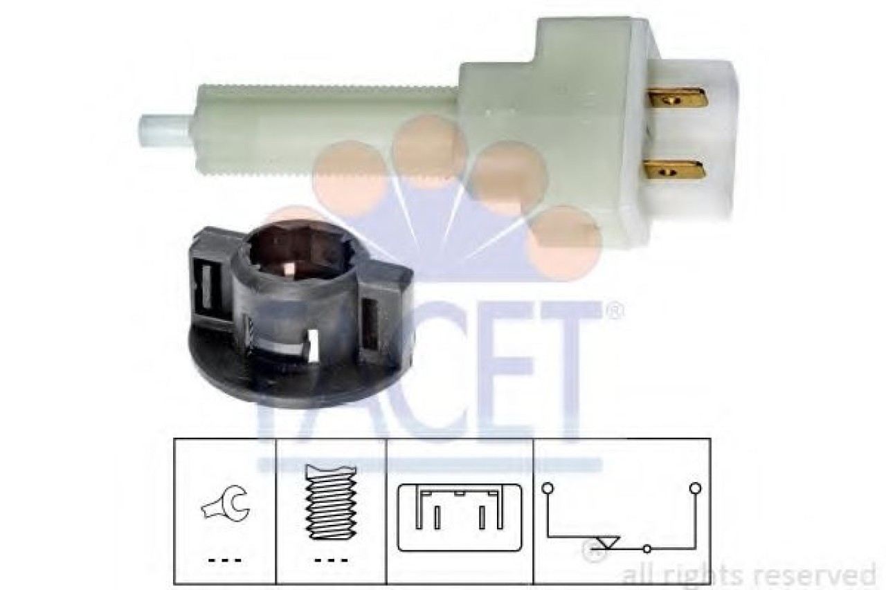 Comutator lumini frana SEAT CORDOBA (6K2) (1999 - 2002) FACET 7.1129 piesa NOUA
