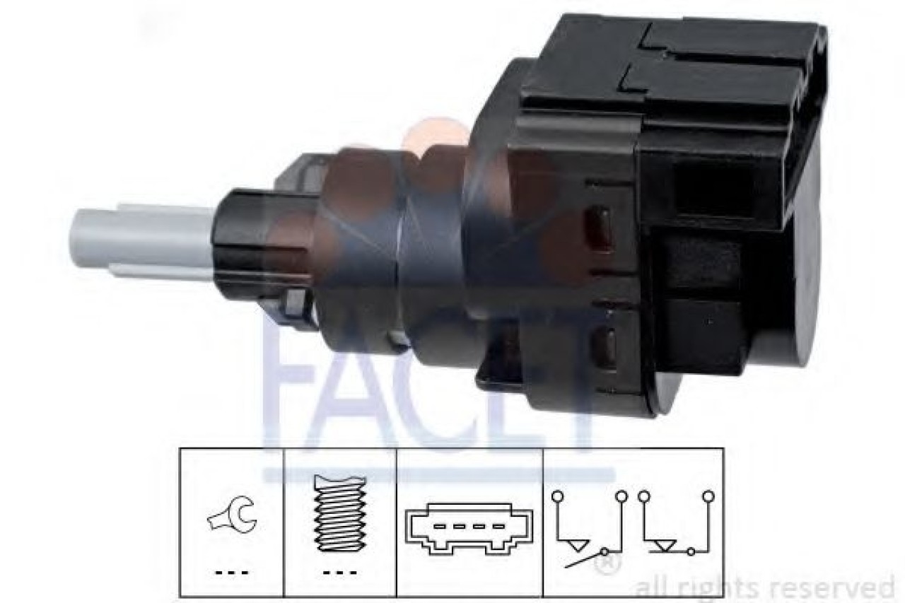 Comutator lumini frana SKODA FABIA II Combi (2007 - 2014) FACET 7.1228 piesa NOUA
