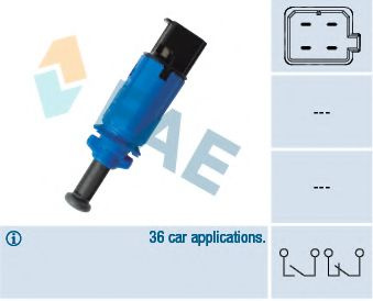 Comutator lumini frana SMART FORTWO Cupe (450) (2004 - 2007) FAE 24910 piesa NOUA
