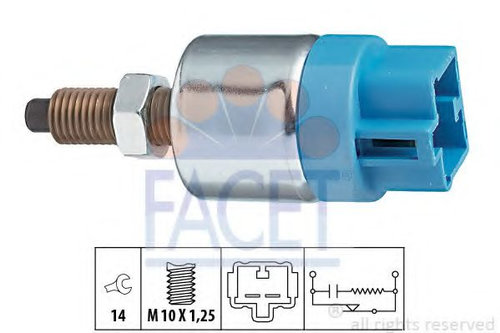 Comutator lumini frana TOYOTA YARIS VERSO (NLP2, NCP2) (1999 - 2005) FACET 7.1089 piesa NOUA