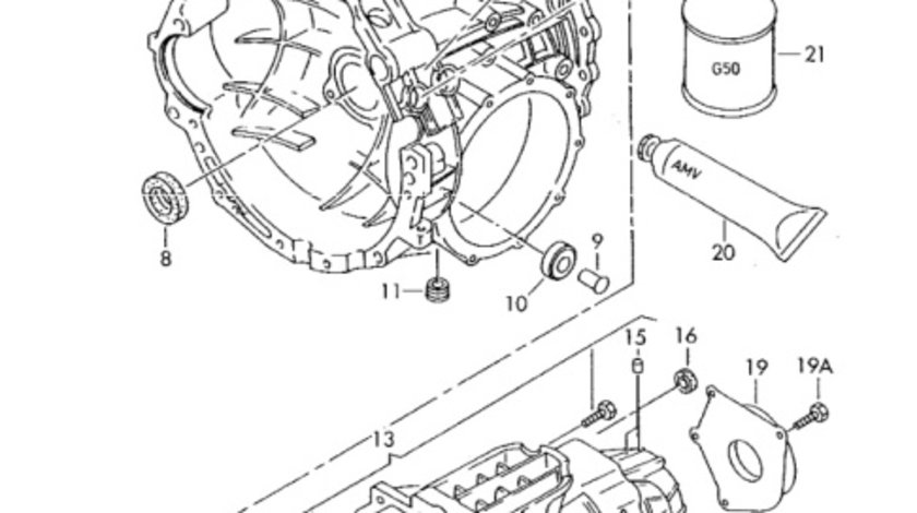 Comutator marsarier Audi A4 8E 2006 2007 2.0 TDI BLB OEM 012919823F