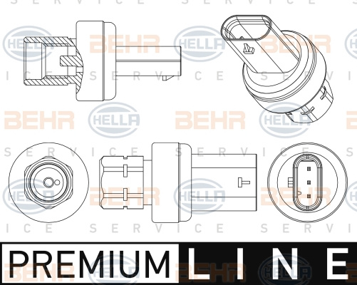 Comutator presiune, aer conditionat (6ZL351005731 HELLA)