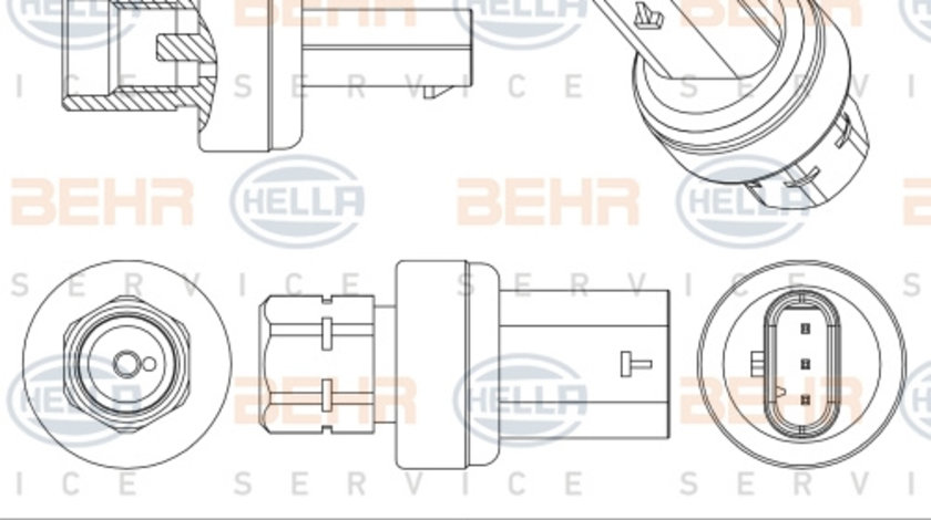 Comutator presiune, aer conditionat (6ZL351005731 HELLA)