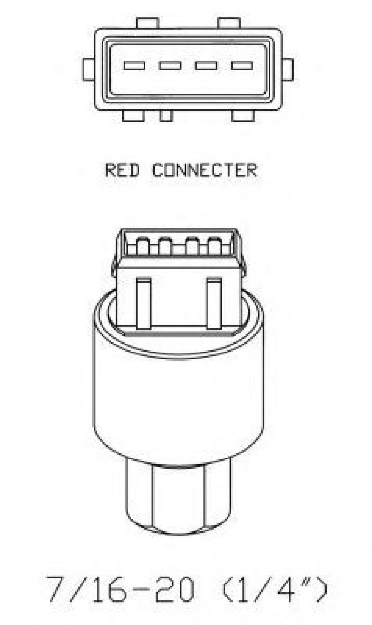 Comutator presiune, aer conditionat CITROEN C4 I (LC) (2004 - 2011) NRF 38936 piesa NOUA
