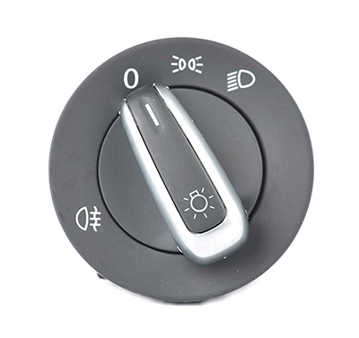 Comutator reglaj faruri 10 pini cromat VW Caddy 2010-2015