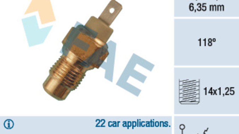 Comutator temperatura, racire (35260 FAE) Citroen,PEUGEOT,ROVER