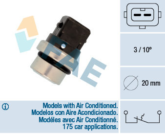 Comutator temperatura, racire (35650 FAE) SEAT,VW