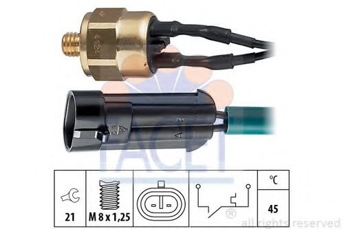 Comutator temperatura, racire IVECO DAILY III platou / sasiu (1999 - 2006) FACET 7.4124 piesa NOUA
