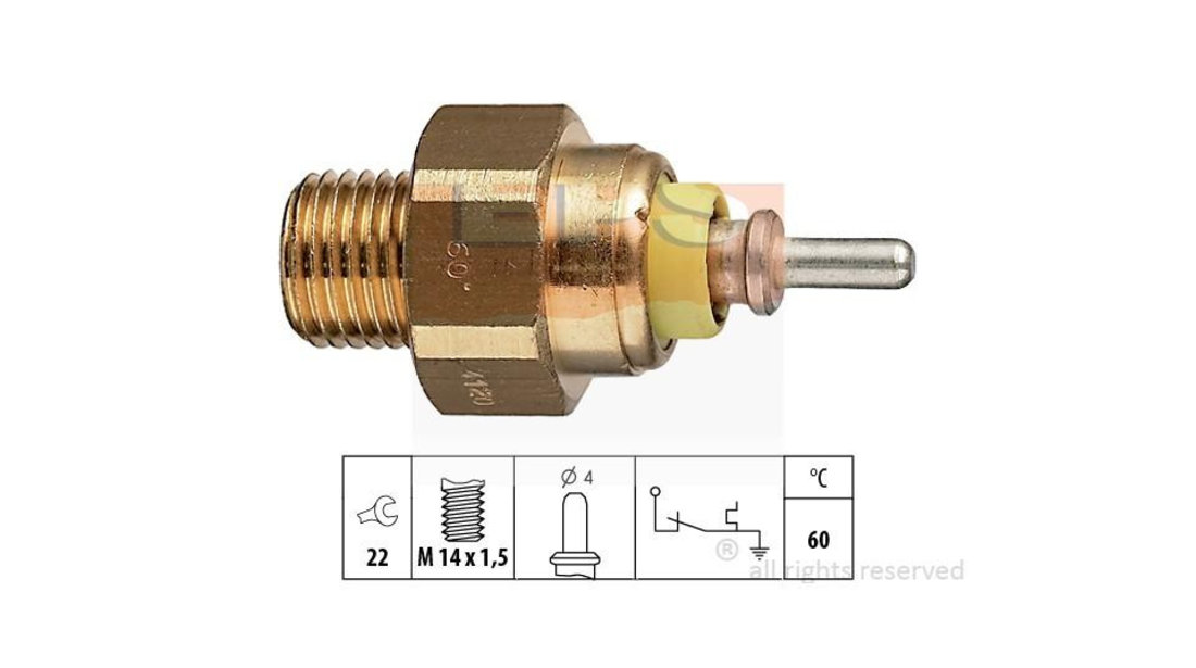 Comutator temperatura, racire Mercedes limuzina (W124) 1984-1993 #2 1840120