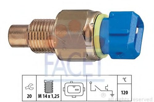 Comutator temperatura, racire PEUGEOT 206+ (T3E) (2009 - 2016) FACET 7.4131 piesa NOUA