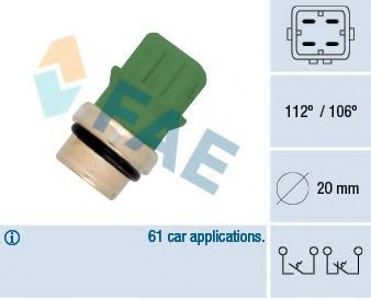 Comutator temperatura, racire VW LT II bus (2DB, 2DE, 2DK) (1996 - 2006) FAE 35590 piesa NOUA