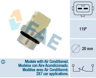 Comutator temperatura, racire VW PASSAT (3B2) (1996 - 2001) FAE 35310 piesa NOUA